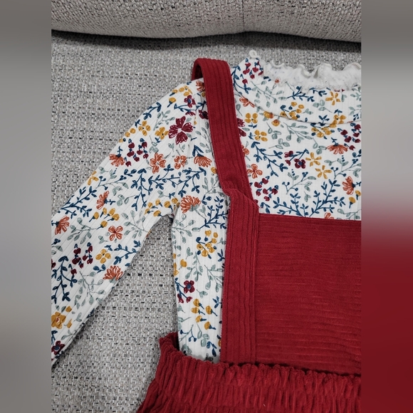 Toddler girl 3t burgundy dress - Picture 3 of 8